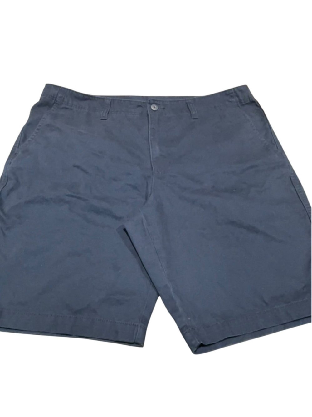 Old Navy Mens Blue Chino Shorts Sz 40 Flat Front Cotton Broken In Coastal Preppy
